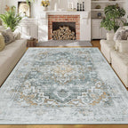 Vintage Rugs Living Room Washable Rug Boho
