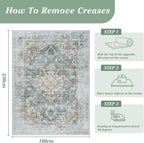 Vintage Rugs Living Room Washable Rug Boho