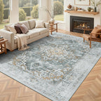 Vintage Rugs Living Room Washable Rug Boho