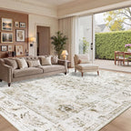 Vintage Rugs Living Room Washable Rug Boho