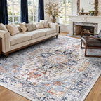 Vintage Rugs Living Room Washable Rug Boho