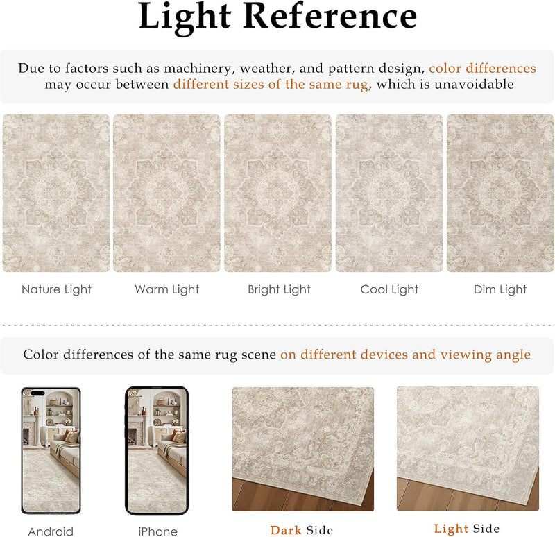 Vintage Rugs Living Room Area Rug