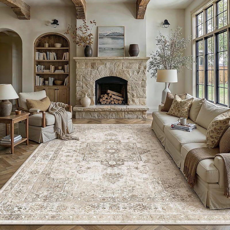 Vintage Rugs Living Room Area Rug Large Carpet