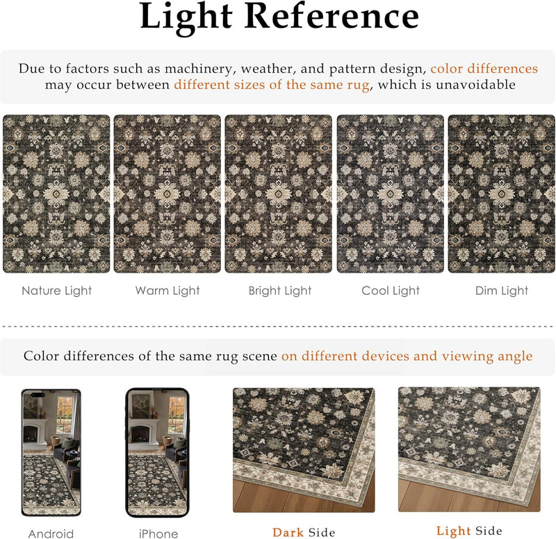 Vintage Rugs Living Room Area Rug Machine