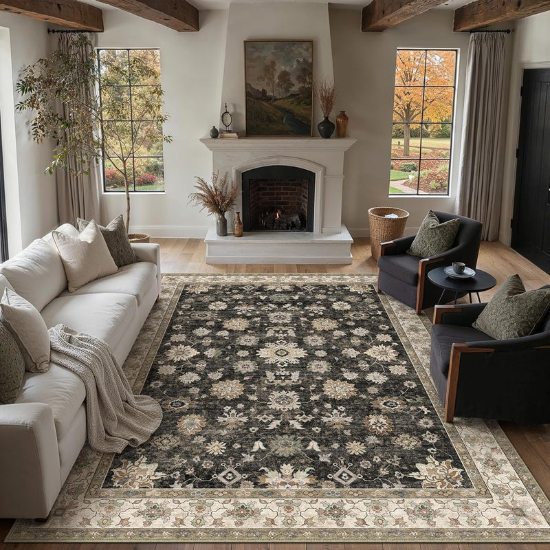Vintage Rugs Living Room Area Rug Machine