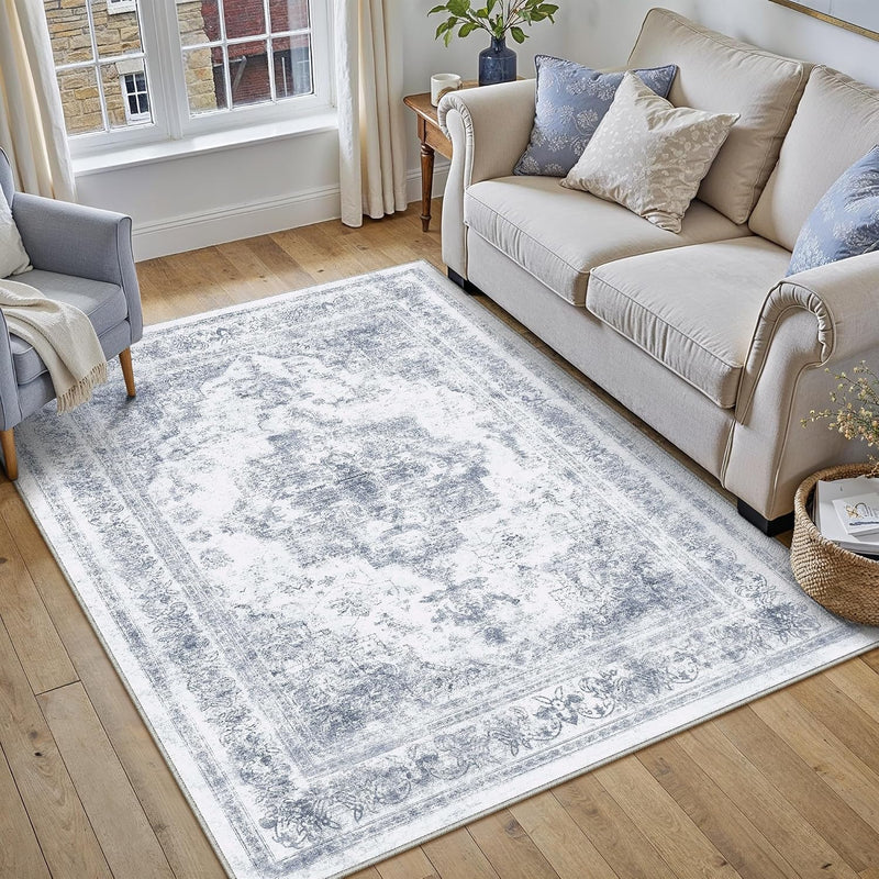 Vintage Rugs Living Room Area Rug Washable