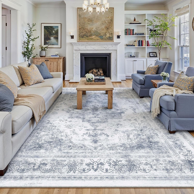 Vintage Rugs Living Room Area Rug Washable