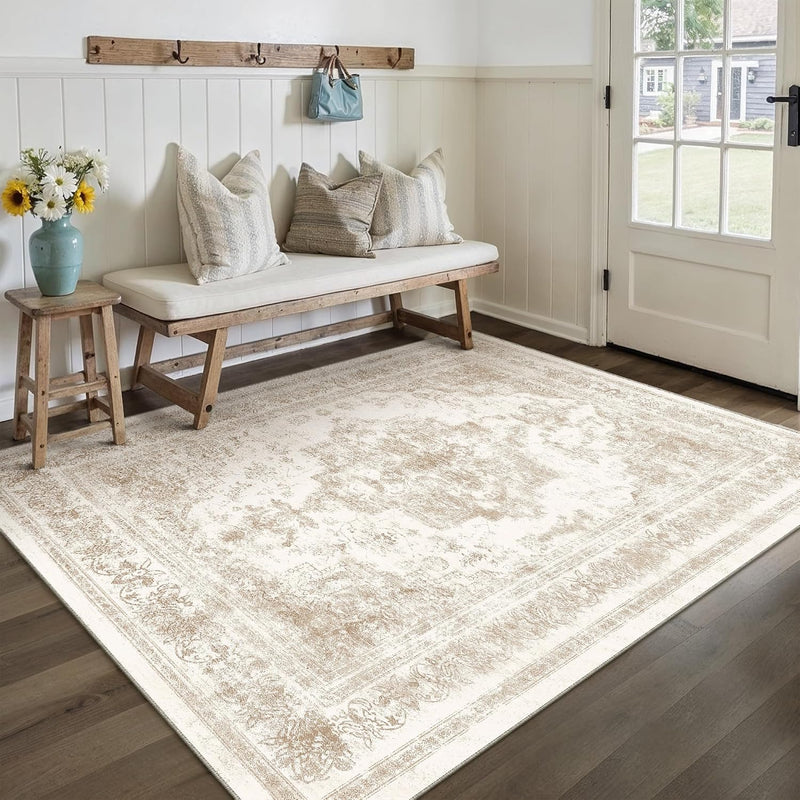 Vintage Rugs Living Room Area Rug Washable