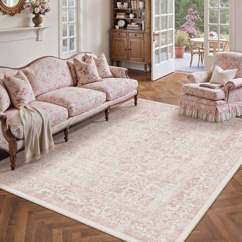 Vintage Rugs Living Room Area Rug Washable
