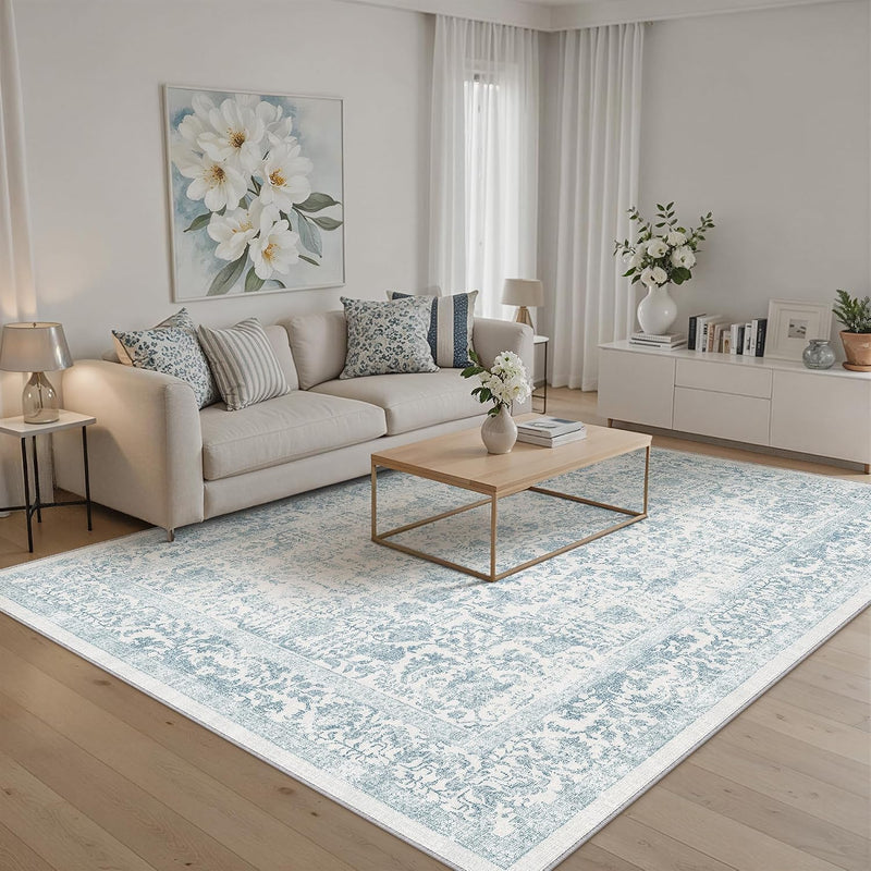 Vintage Rugs Living Room Area Rug Washable