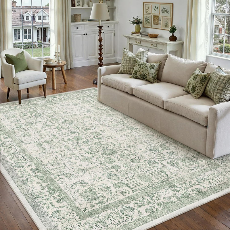 Vintage Rugs Living Room Area Rug Washable