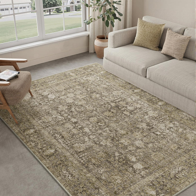 Vintage Rugs Living Room Area Rug Washable