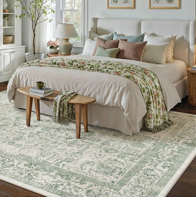 Vintage Rugs Living Room Area Rug Washable