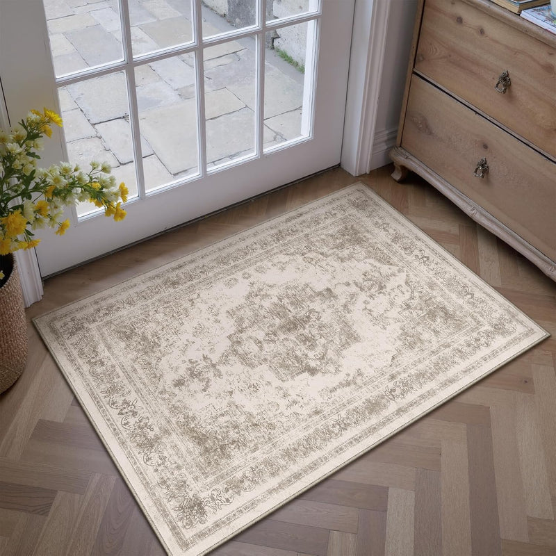 Vintage Rugs Living Room Area Rug Washable