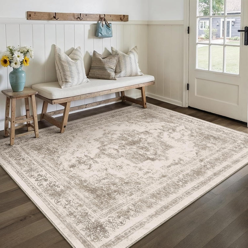 Vintage Rugs Living Room Area Rug Washable