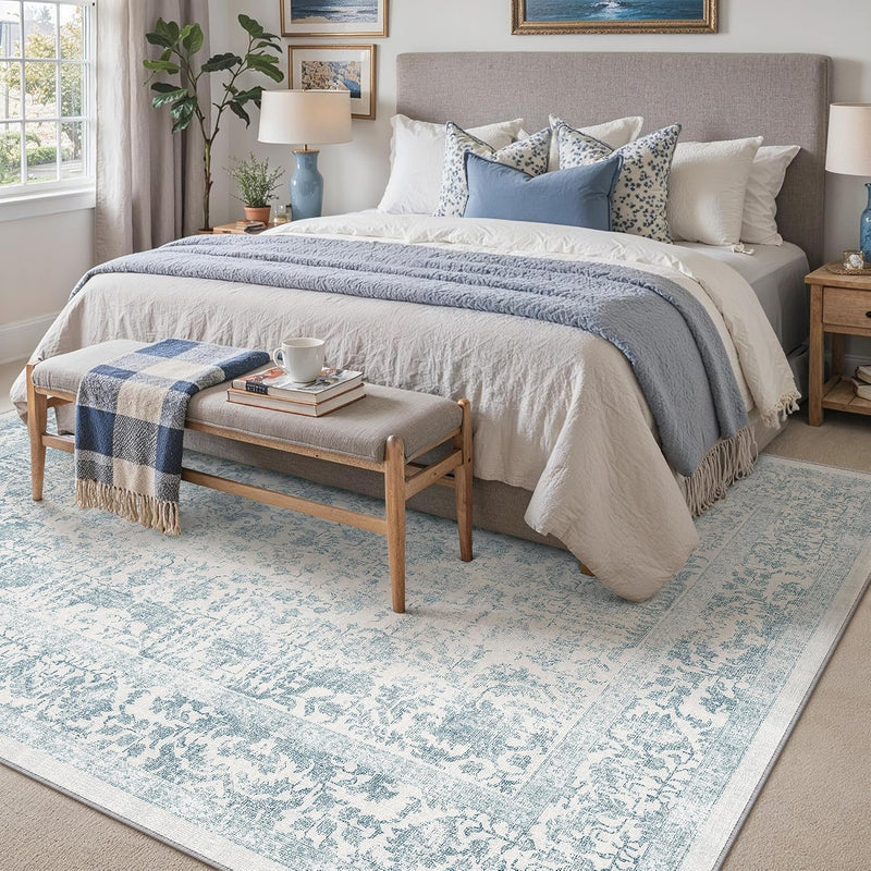 Vintage Rugs Living Room Area Rug Washable