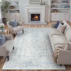 Vintage Rugs Living Room Area Rug Washable
