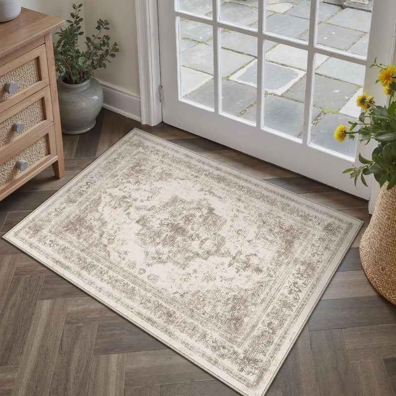 Vintage Rugs Living Room Area Rug Washable