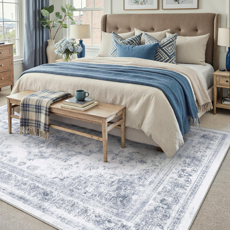 Vintage Rugs Living Room Area Rug Washable