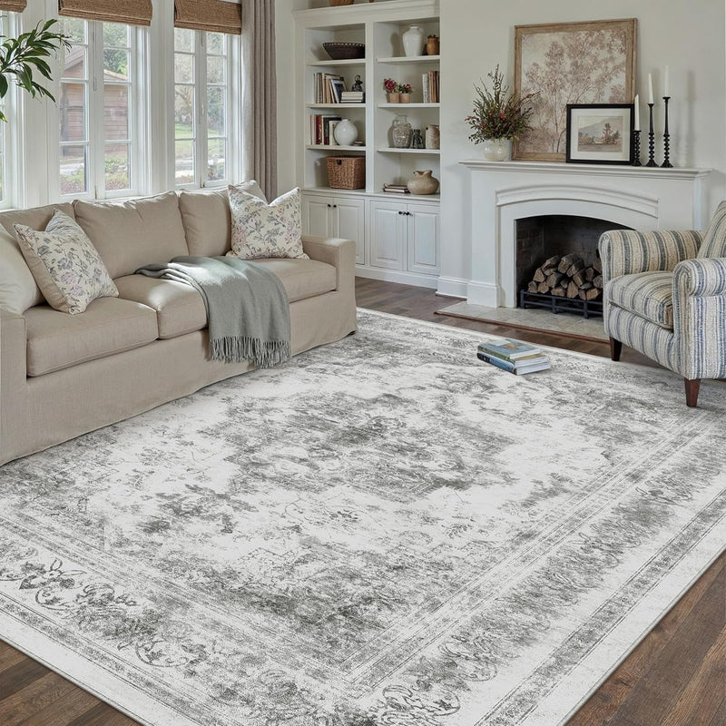 Vintage Rugs Living Room Area Rug Washable