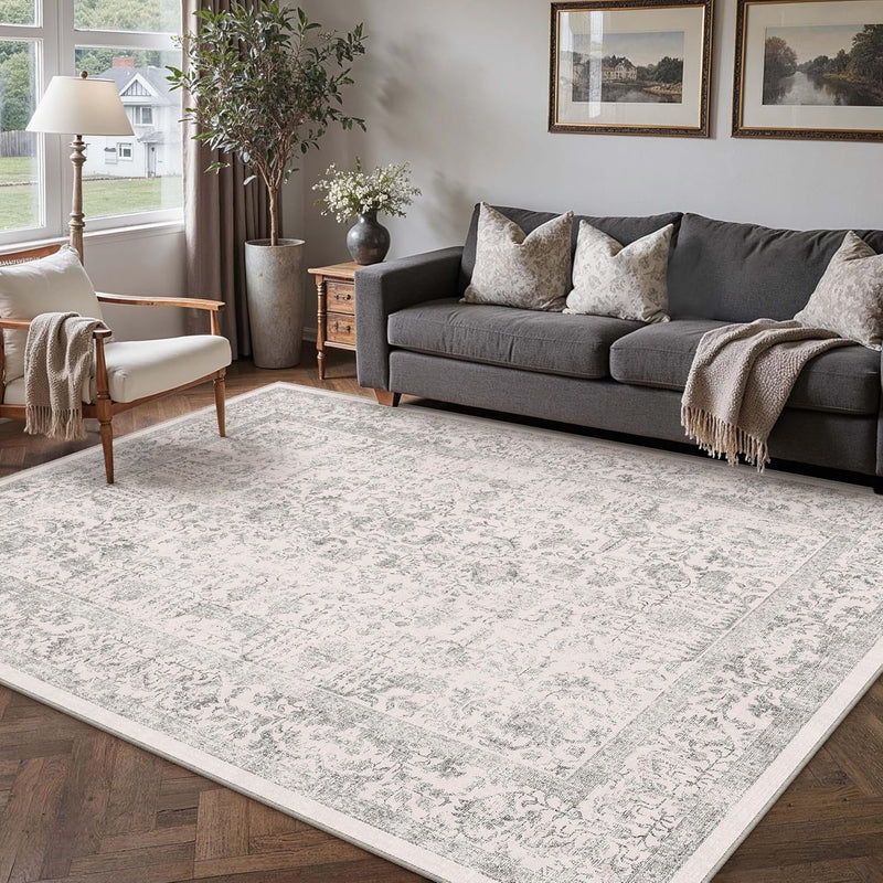 Vintage Rugs Living Room Area Rug Washable