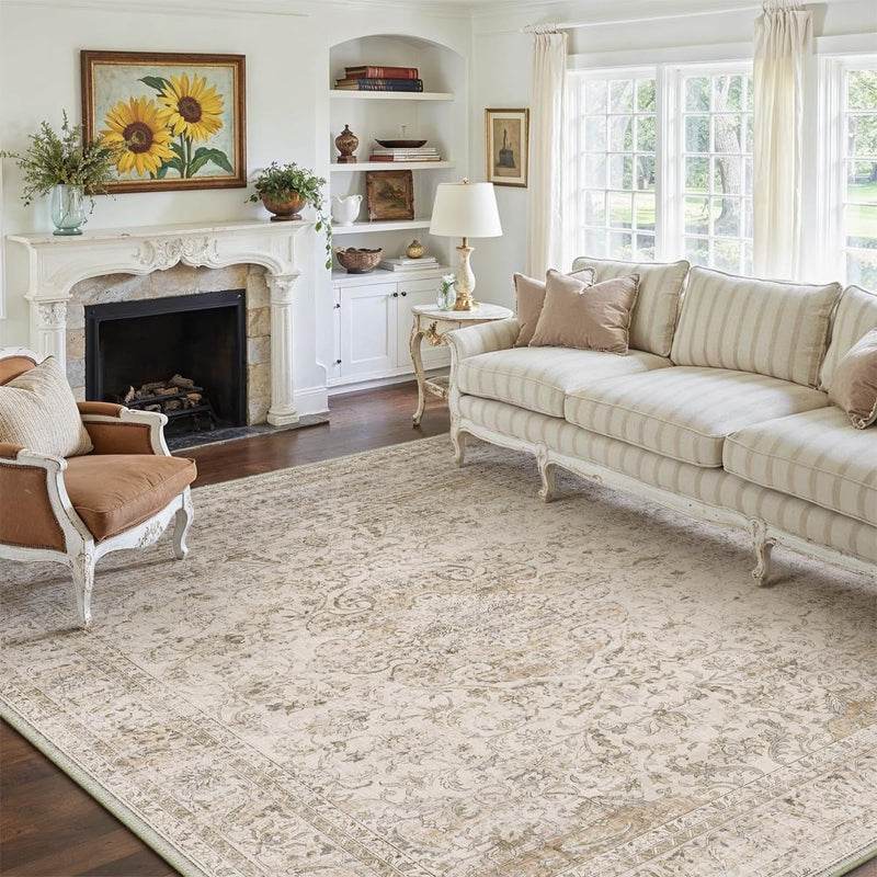 Vintage Rugs Living Room Rug Washable Carpet