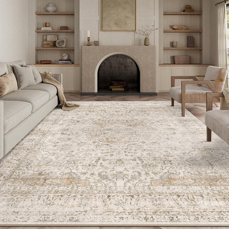 Vintage Rugs Living Room Rug Washable Carpet