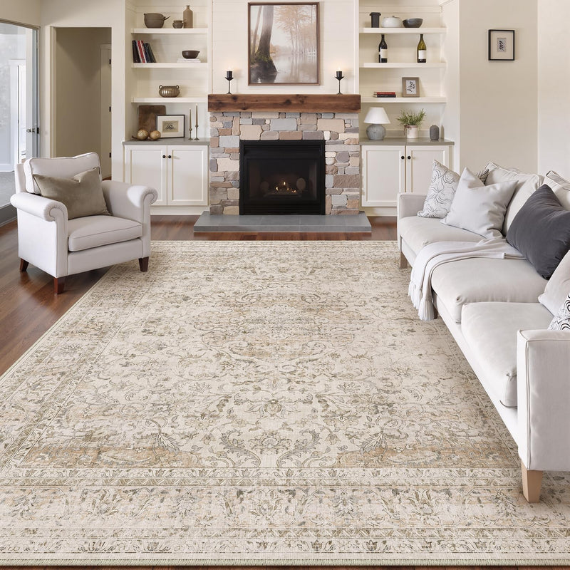 Vintage Rugs Living Room Rug Washable Carpet