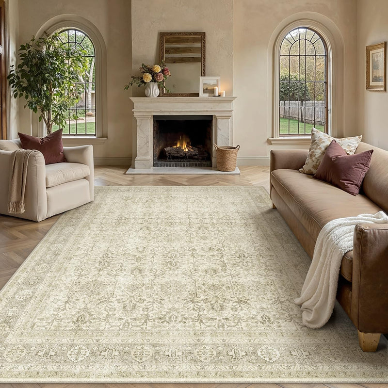 Vintage Rugs Living Room Rug Washable Carpet