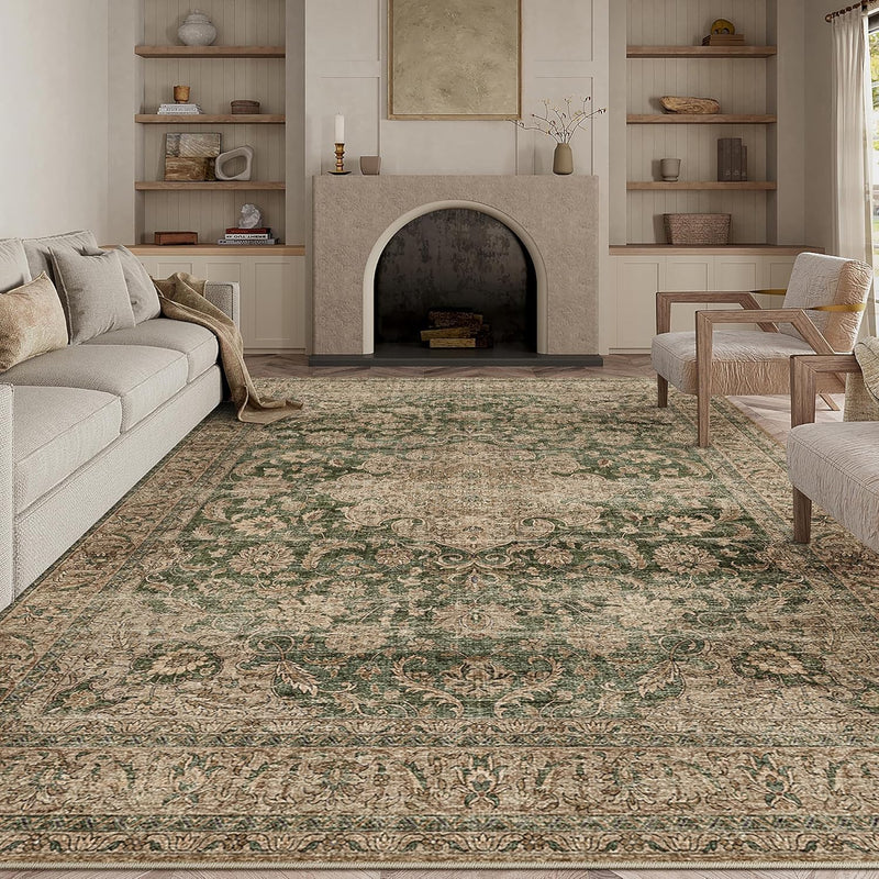 Vintage Rugs Living Room Rug Washable Carpet
