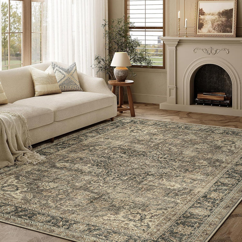 Vintage Rugs Living Room Rug Washable Carpet