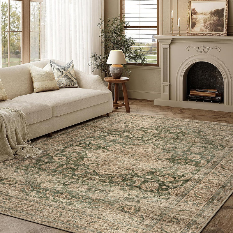 Vintage Rugs Living Room Rug Washable Carpet