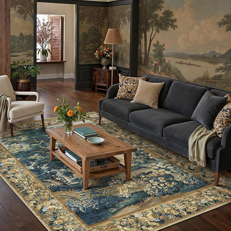 Vintage Rugs Living Room Rug Washable Carpet