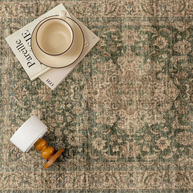 Vintage Rugs Living Room Rug Washable Carpet