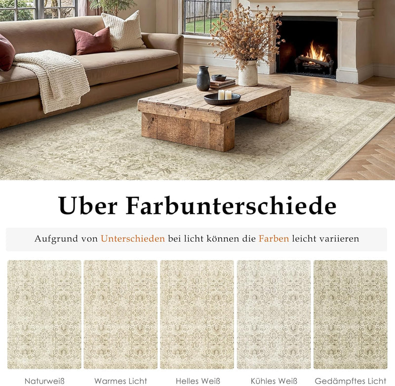 Vintage Rugs Living Room Rug Washable Carpet
