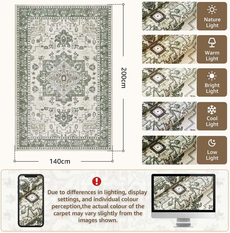 Vintage Rugs Living Room Large Soft Cashmere