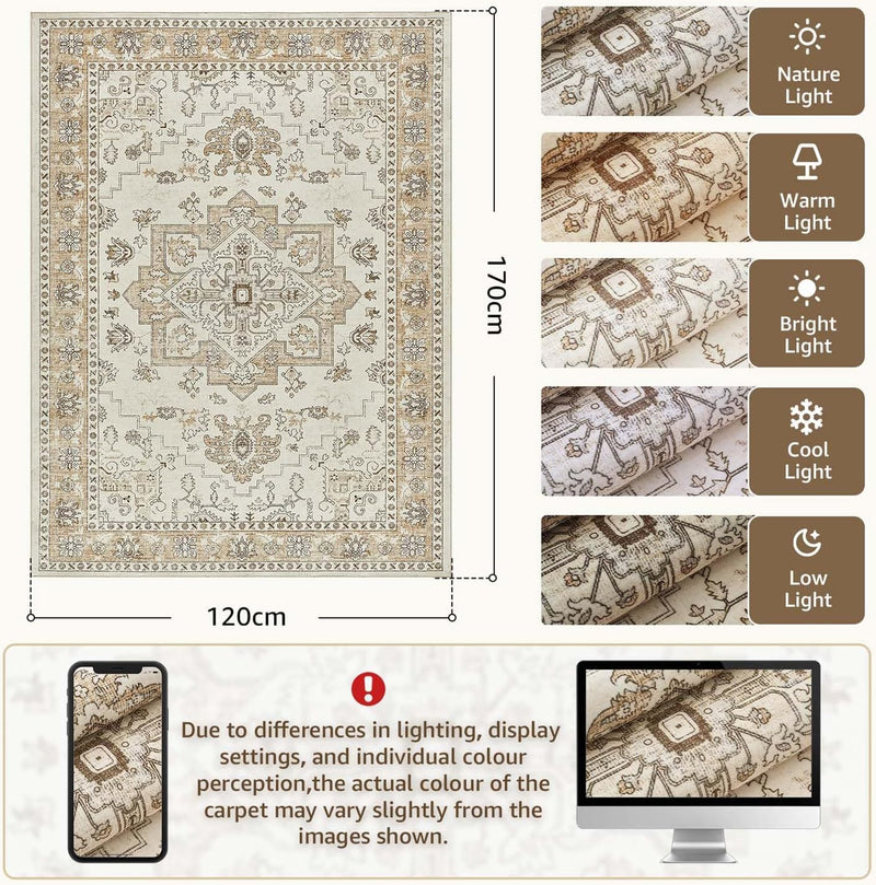 Vintage Rugs Living Room Large Soft Cashmere