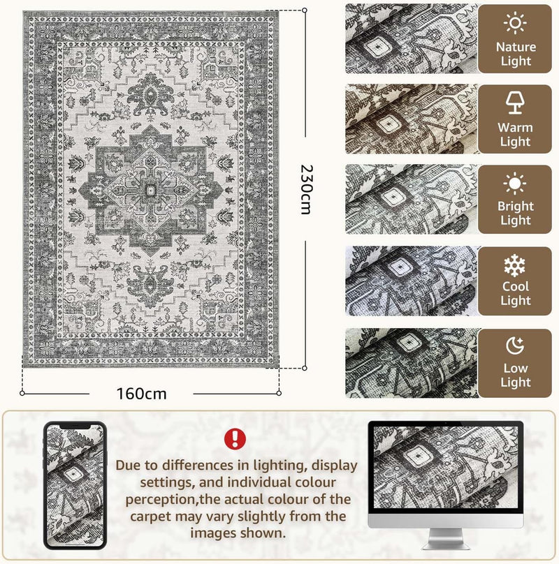 Vintage Rugs Living Room Large Soft Cashmere