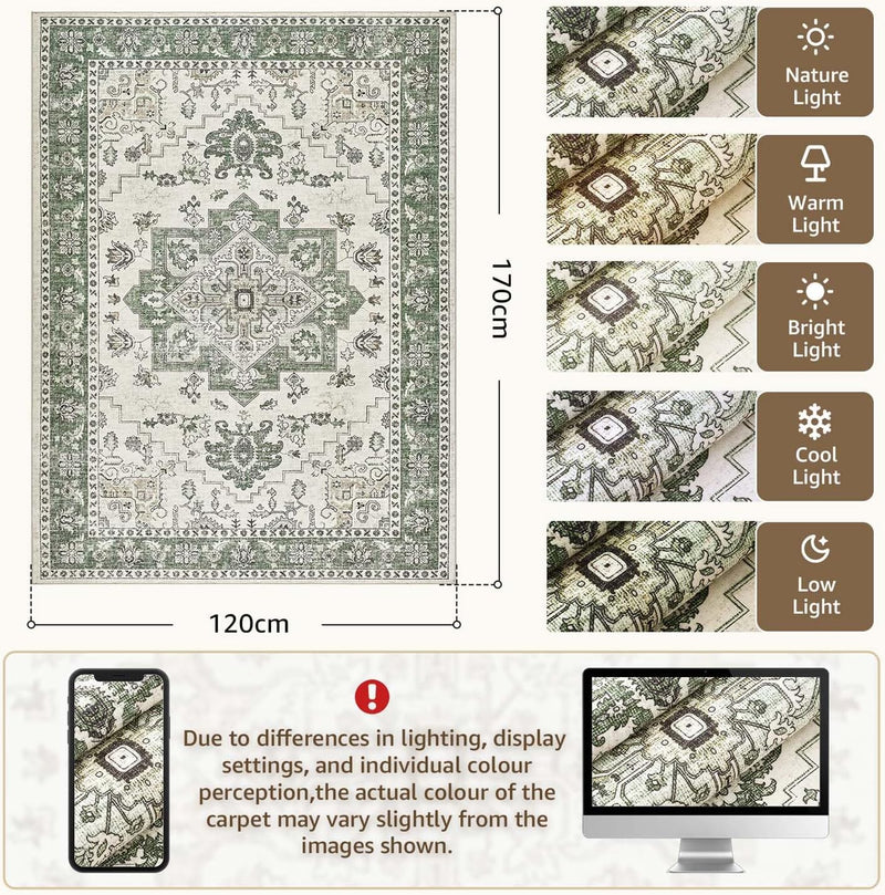 Vintage Rugs Living Room Large Soft Cashmere