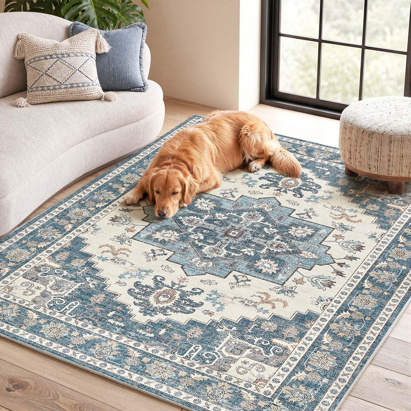 Vintage Rugs Living Room Large Soft Cashmere