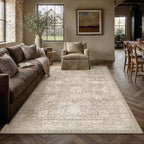 Vintage Rugs Living Room Large Washable Non