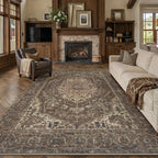 Vintage Rugs Living Room Large Washable Non