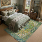 Vintage Rugs Living Room Large Washable Non