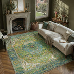 Vintage Rugs Living Room Large Washable Non