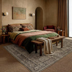 Vintage Rugs Living Room Large Washable Non