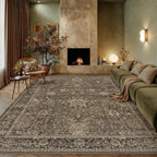 Vintage Rugs Living Room Large Washable Non