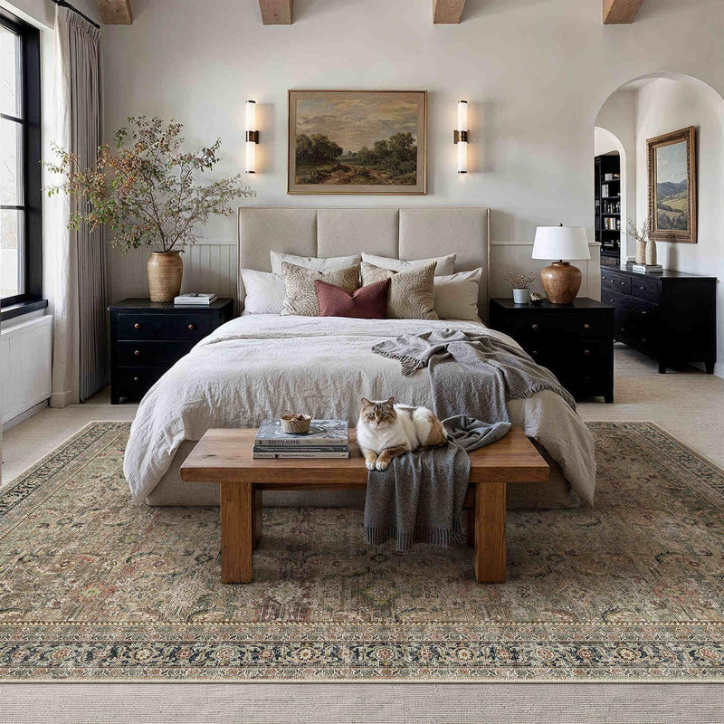 Vintage Rugs Living Room Rug Washable Carpet