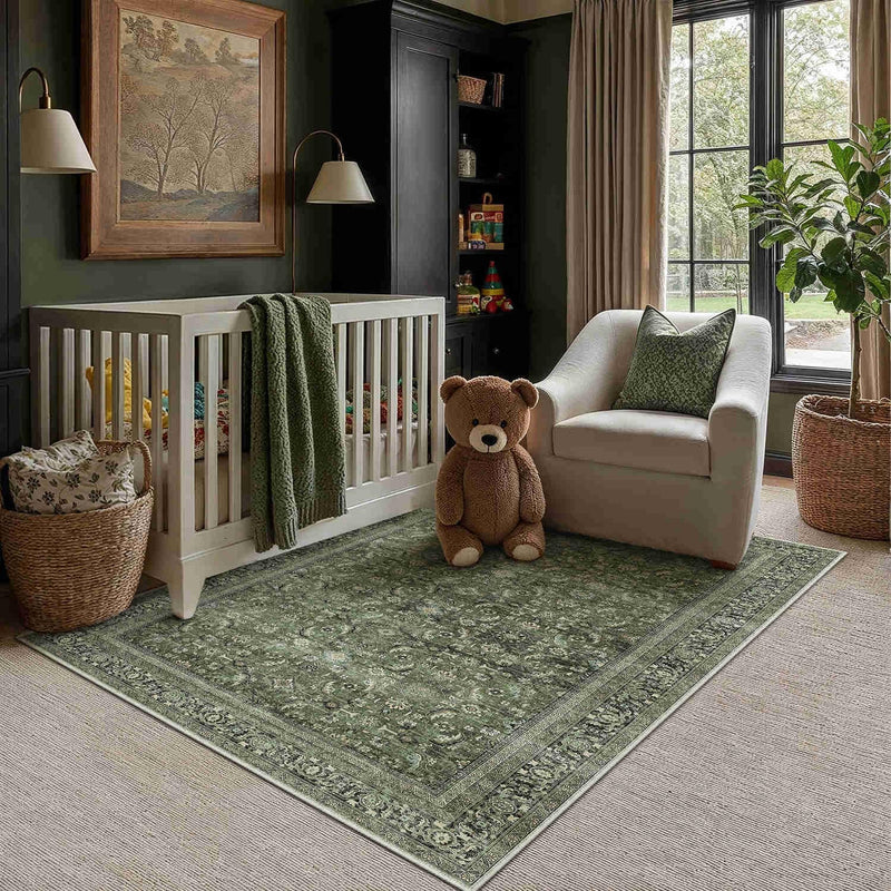 Vintage Rugs Living Room Rug Washable Carpet