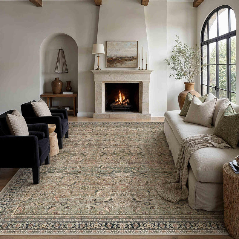 Vintage Rugs Living Room Rug Washable Carpet