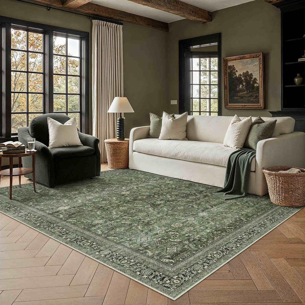 Vintage Rugs Living Room Rug Washable Carpet